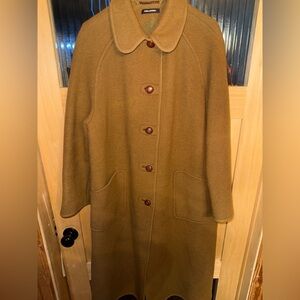 AMADEUS Austria BROWN WOOL COAT -see Coat Measurements In photos